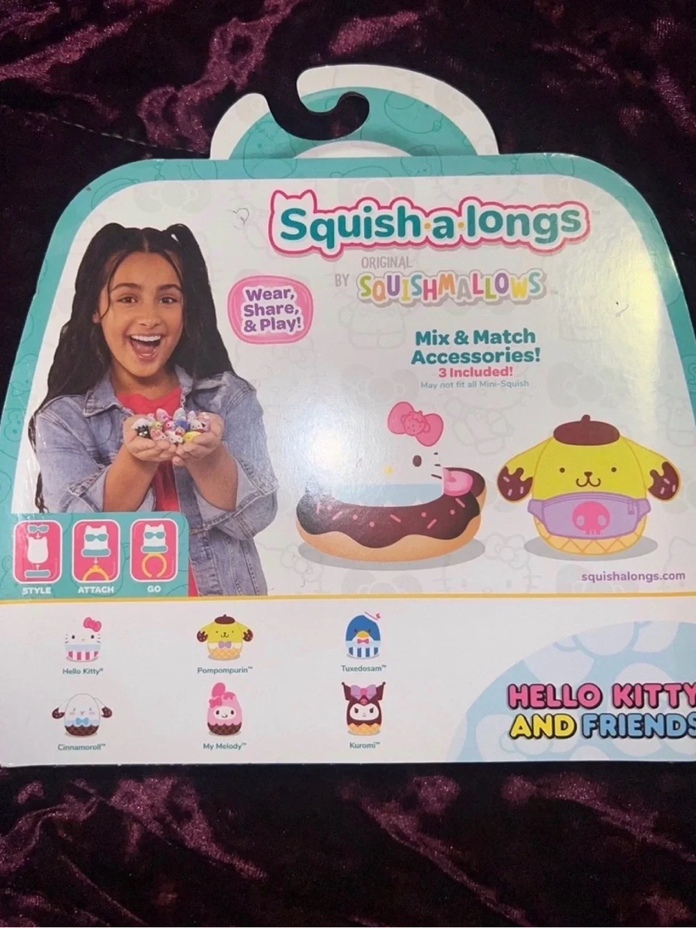 Hello Kitty and Friends Squish-a-longs Mini Squishmallow Set